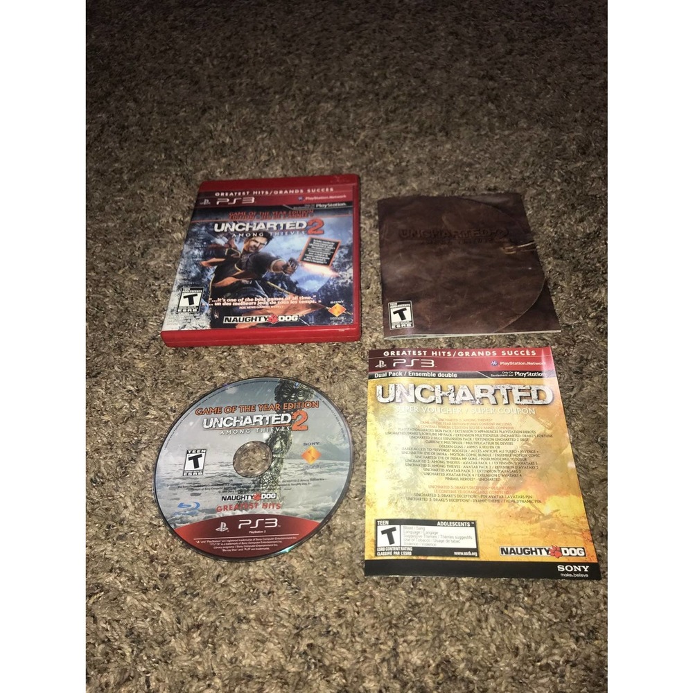 Uncharted 2 Among Thieves ps3 Greatest Hits Complete